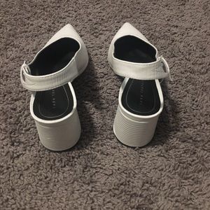 Zara Shoes - White pointy toed sling backs Zara Shoes - White pointy toed sling backs